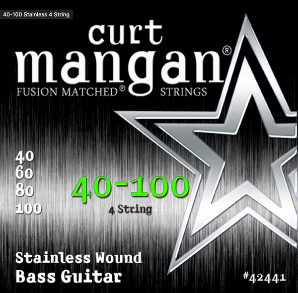 Curt Mangan 40-100 Stainless 4 String