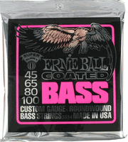 Ernie Ball Coated Bass Guitar Strings 4 string, 45-65-80-100 Part 3834