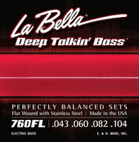 La Bella Electric Bass Guitar Deep Talkin Bass Light 43-60-82-104 760FL