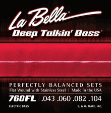 La Bella Electric Bass Guitar Deep Talkin Bass Light 43-60-82-104 760FL