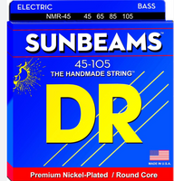 DR Strings Electric Bass Sunbeams Nickel Plated on Round Cores Medium 45-105, NMR-45