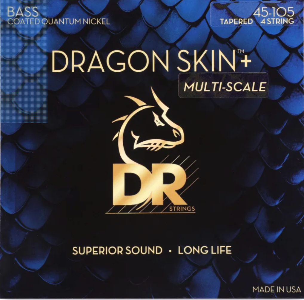 DR Dragon Skin K3 Coated Bass Strings DSB-45 Medium 45-105 - Bass ...