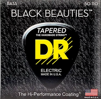 DR Strings Bass Extra Life Black Coated Taper Heavy 50 70 90 110  Black Beauties BKBT-50