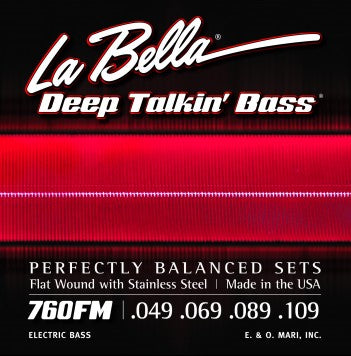 La Bella Deep Talkin Bass Flat Wound with Stainless Steel 49-69-89-109 760FM