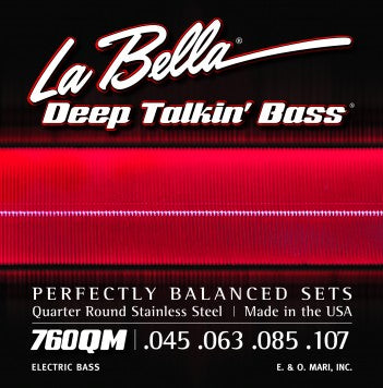 La Bella Electric Bass Guitar Deep Talkin Bass Quarter Round 45-63-85-107 760QM