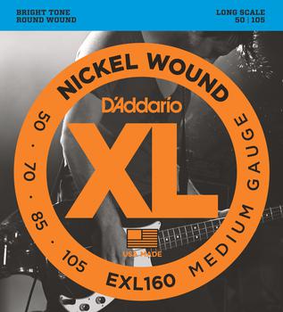 D'Addario Electric Bass XL Long Scale 50-70-85-105 EXL160