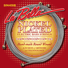LaBella Stainless Steel Electric Bass Strings Round Wound 45-65-85-105 -  Bass Strings Only