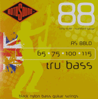 RotoSound Black Nylon Bass Guitar Strings long scale 65-75-100-115 RS88LD