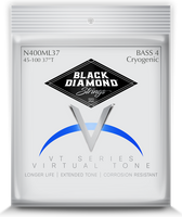 Black Diamond Four String Bass 45-100 N400ML37 Cryogenic