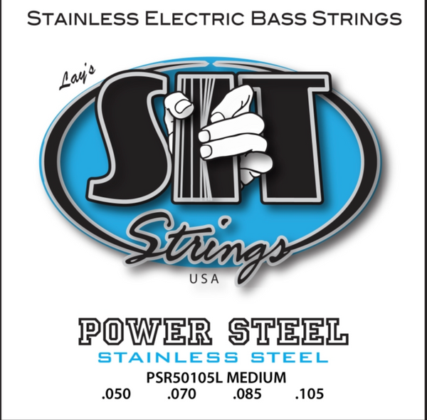 S I T Strings Electric Bass strings PSR50105L MEDIUM POWER STEEL STAINLESS BASS