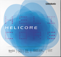 Helicore Hybrid Bass String Set, 3/4 Scale, Light Tension