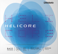Helicore Orchestral Bass String Set, 3/4 Scale, Medium Tension