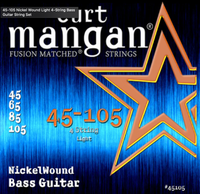 Curt Mangan 45-105 Nickel Wound Light 4-String Bass Guitar String Set