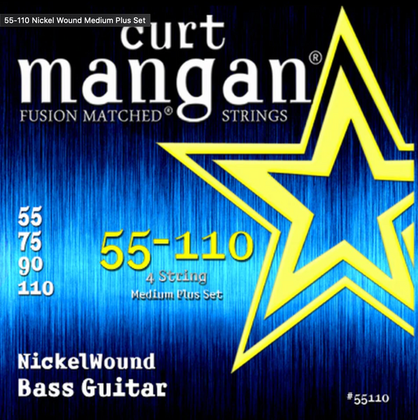 Curt Mangan 55-110 Nickel Wound Medium Plus Set