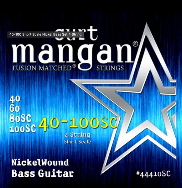 Curt Mangan 40-100 Short Scale Nickel Bass Set 4 String