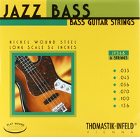 Thomastik-Infeld Jazz Flat Wound Bass Strings - 6-String 34" Long Scale .033-.136