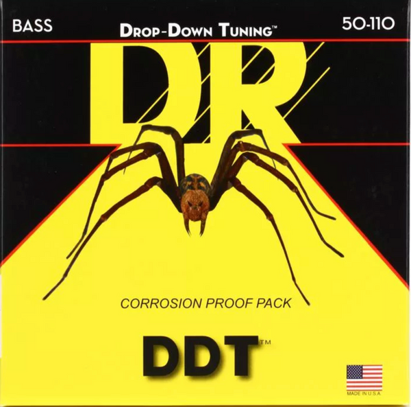 DR Strings Electric Bass Guitar Drop Down Tuning 50-110 DDT-50