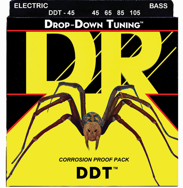 DR Strings Electric Bass Guitar Drop Down Tuning 45-105 DDT-45