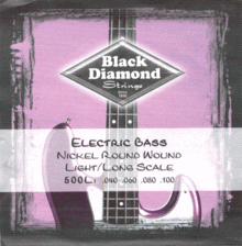 Black Diamond Electric Bass Guitar Nickel Wound 40-60-80-100 N500L