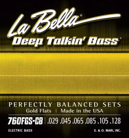 La Bella 760FGS-B DEEP TALKIN’ BASS GOLD FLATS – 5-STRING
