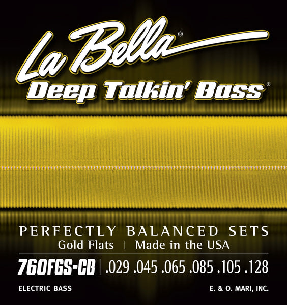 La Bella 760FGS-CB DEEP TALKIN’ BASS GOLD FLATS – 6-STRING