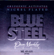 Dean Markley Bass Blue Steel Nickel Plated Medium Light 4, 45-65-80-105 DM-2674A