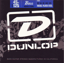 Dunlop Electric Bass Guitar Nickel Plated Steel 5-String, .045 - .125, DBN45125