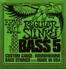 Ernie Ball Power Slinky Bass Guitar Strings Bass 4, 55-75-90-110 Part 2831