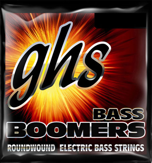 GHS 5-STRING BASS BOOMERS - Medium Light, 5 String (36.5" winding) 45-125